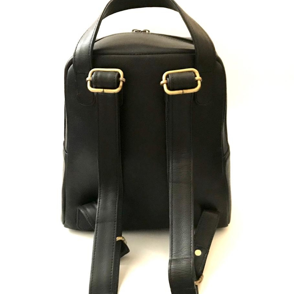 COPY - Black Leather Backpack Brand New never use… - Picture 8 of 10